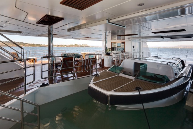 Superyacht PEGASUS V (ex PRINCESS MARIANA) -  Dry dock for the custom built tender